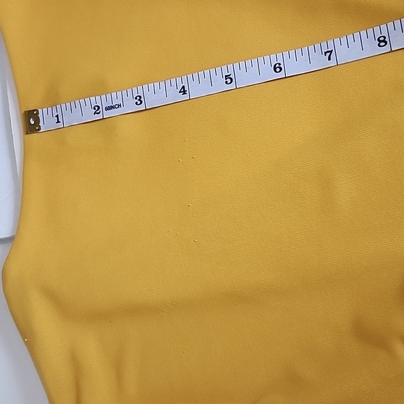 ANNE KLEIN 3/4 SLEEVE YELLOW TOP/ SIZE 10 - Picture 7 of 14